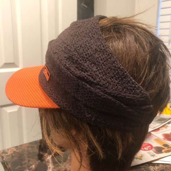 The Redface Women’s Brown Orange Visor Cap Size One - Picture 6 of 12
